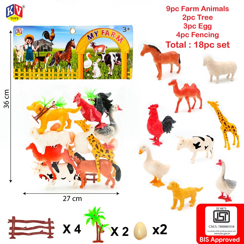 9 Pc Farm Animal (329)
