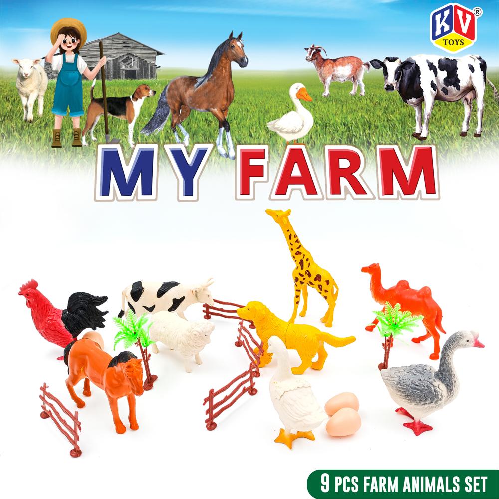 9 Pc Farm Animal (329)