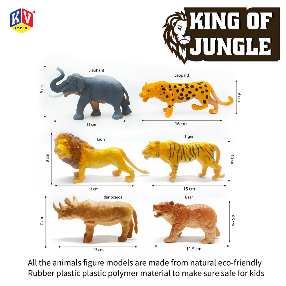 6 Pc Wild Animal  (342)