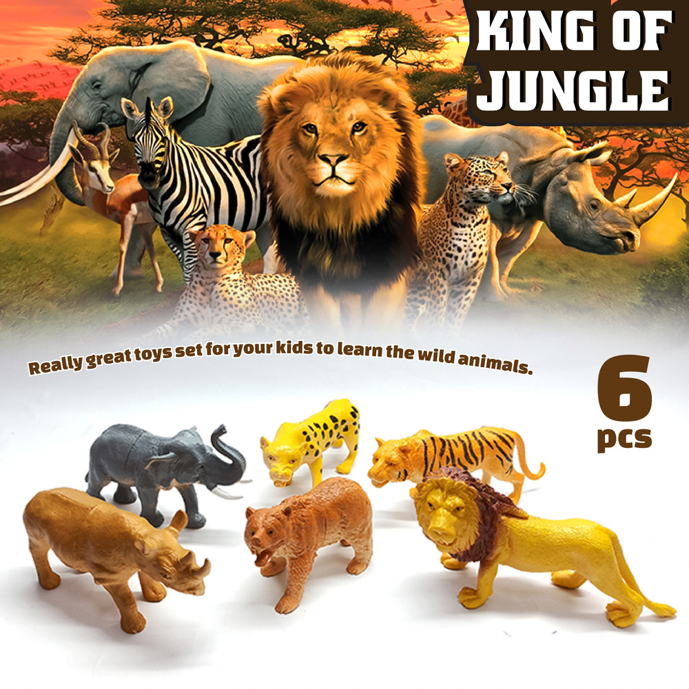 6 Pc Wild Animal  (342)