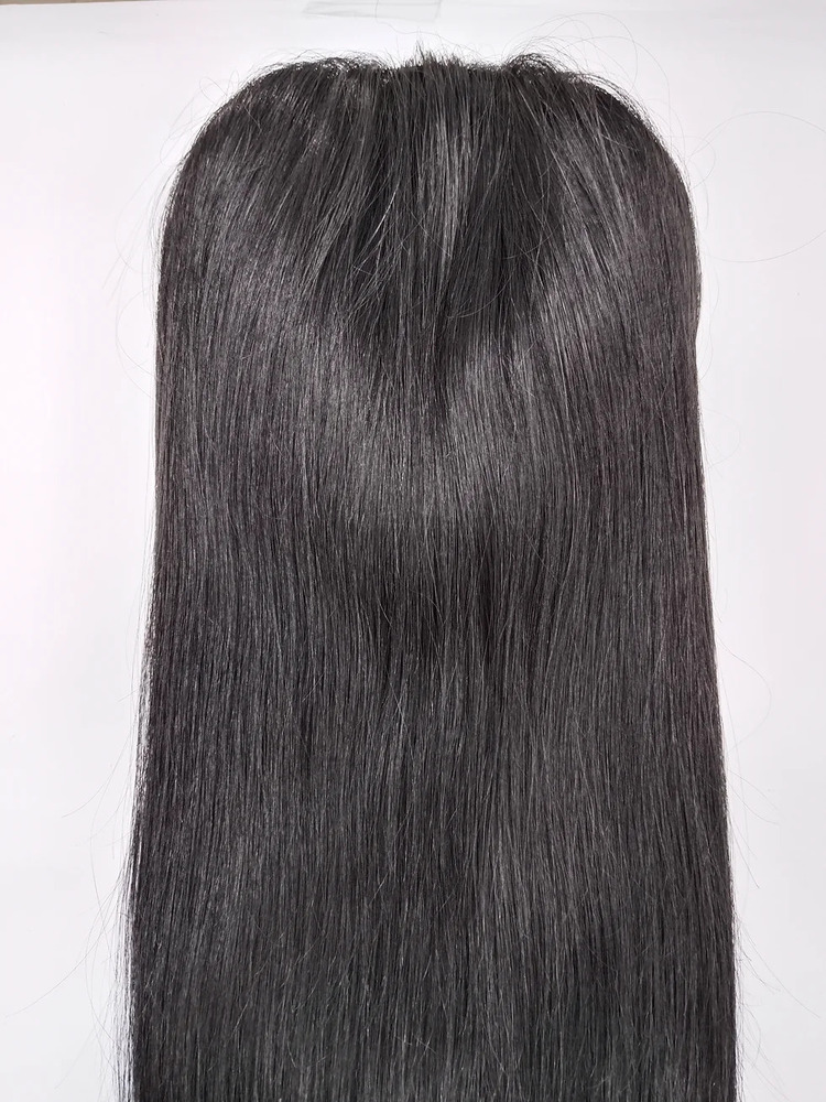 Human Hair Topper for Thinning Hair Silk Base Crown Area Glueless Clip In 6x6 Supplier