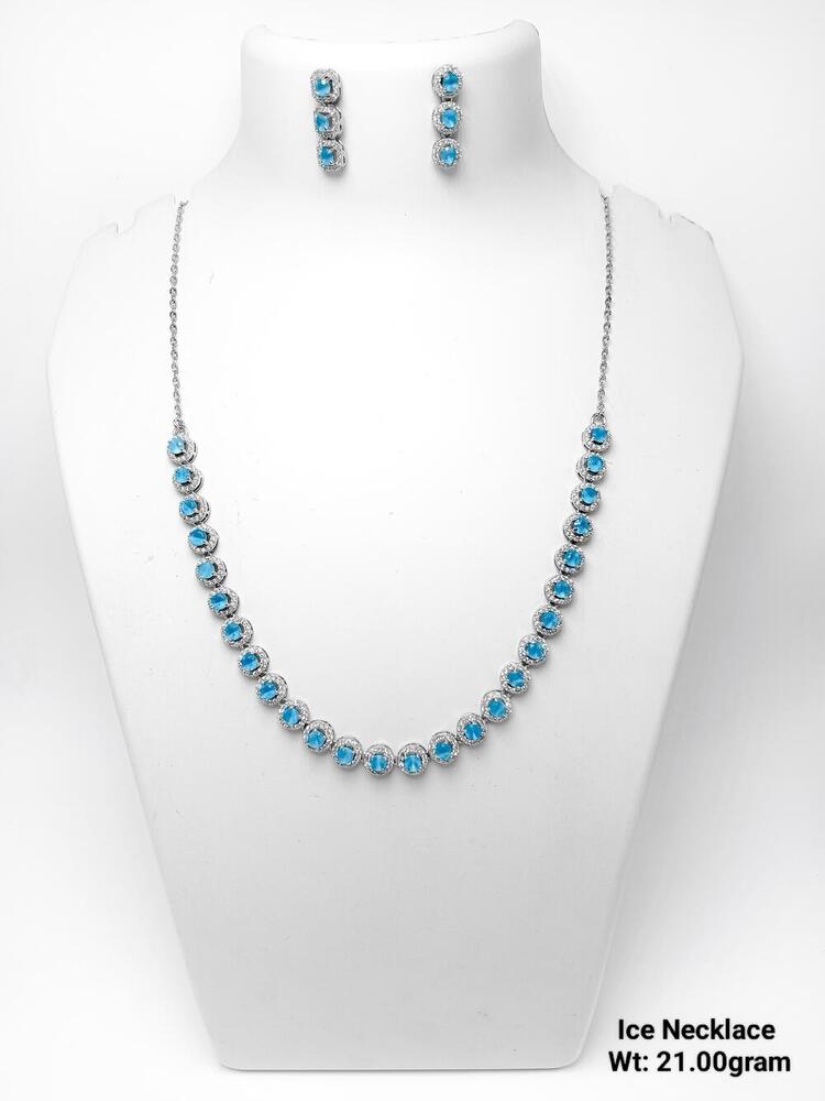 Silver 92.5 Ice Necklace