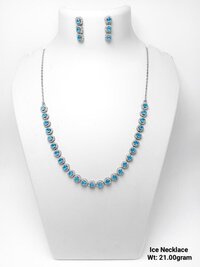 Silver 92.5 Ice Necklace