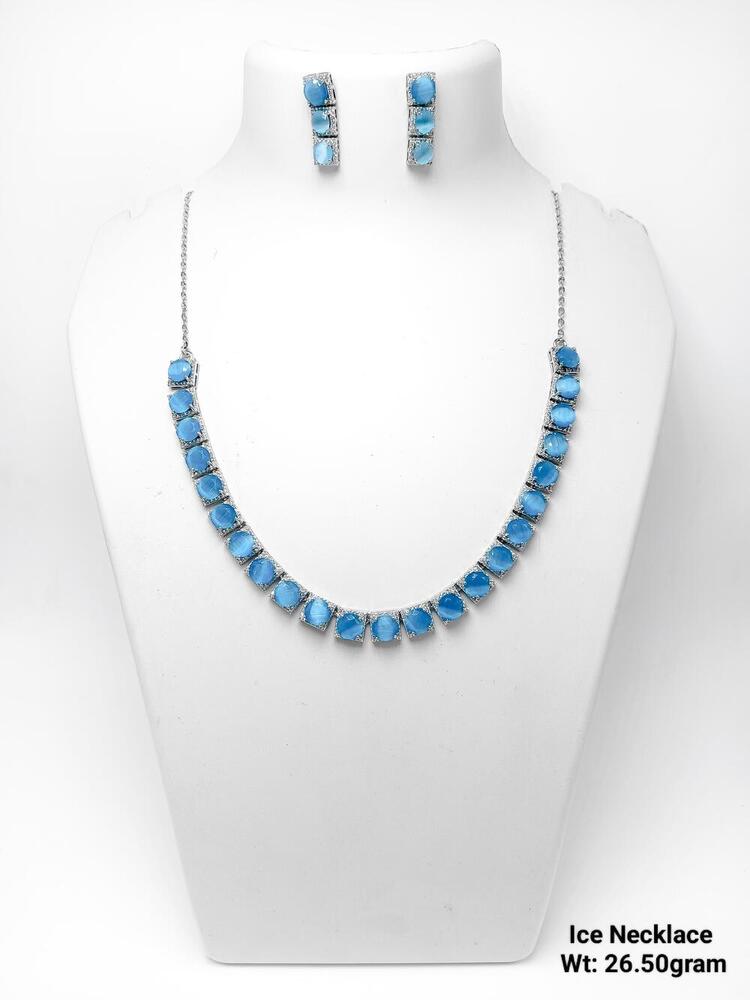 Silver 92.5 Ice Necklace