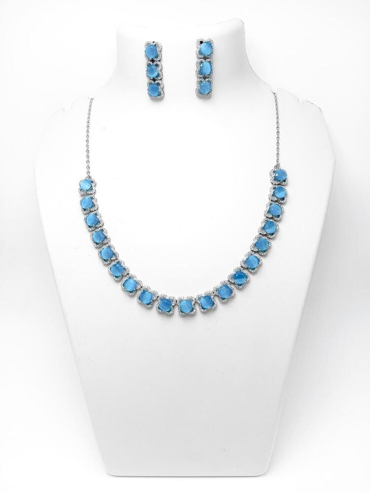 Silver 92.5 Ice Necklace