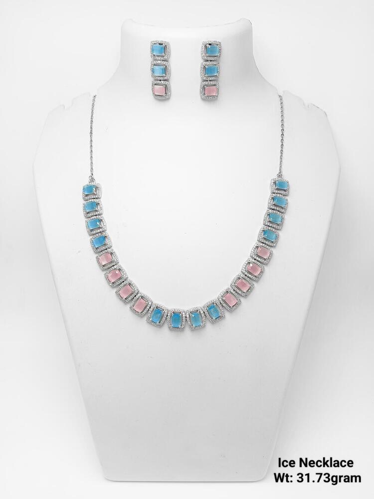 Silver 92.5 Ice Necklace