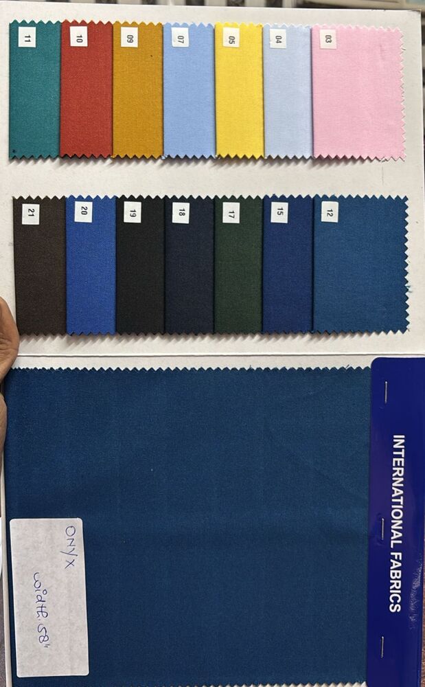 ONYX POLY COTTON SHIRTING FABRIC