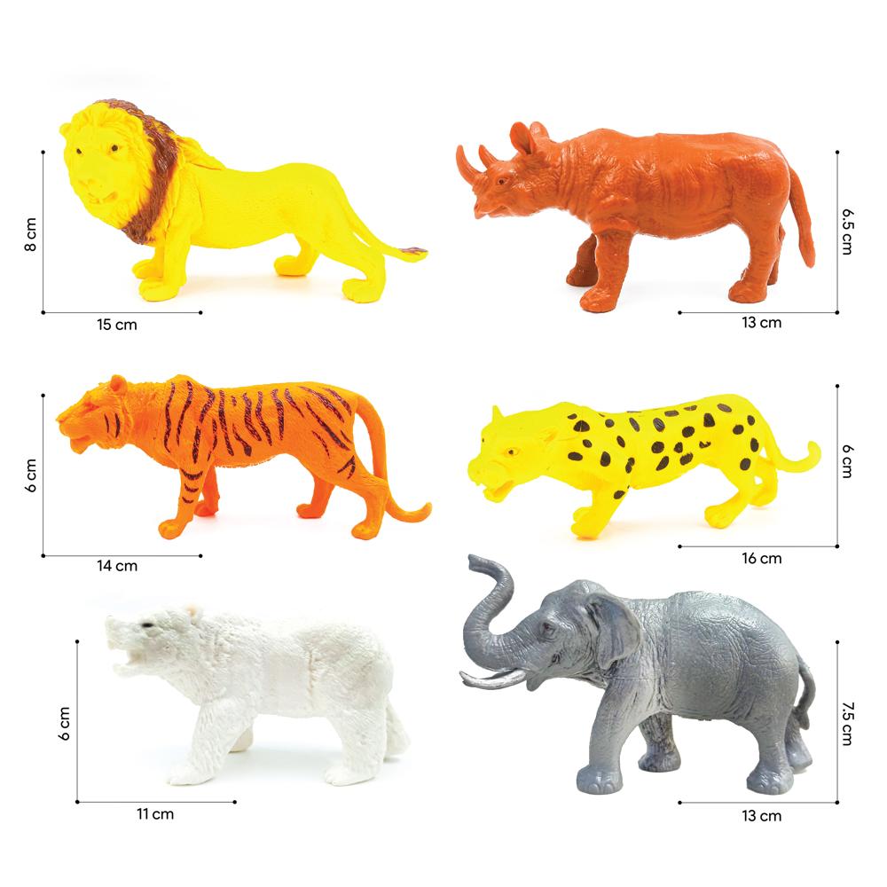 6 Pc Wild Animal  (354)