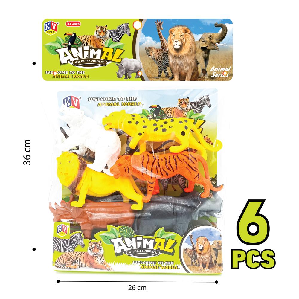 6 Pc Wild Animal  (354)
