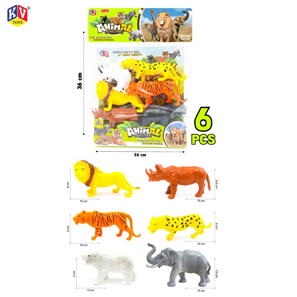 6 Pc Wild Animal  (354)
