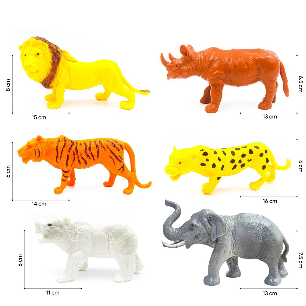 6 Pc Wild Animal  (354)