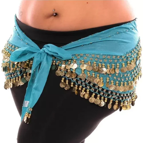 Sky Blue Belly Dancing Belts