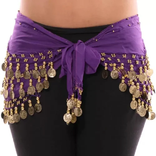 Purple Belly Dancing Belts