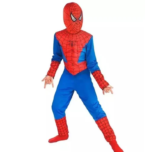 Kids Spiderman Costume - Color: Red And Blue