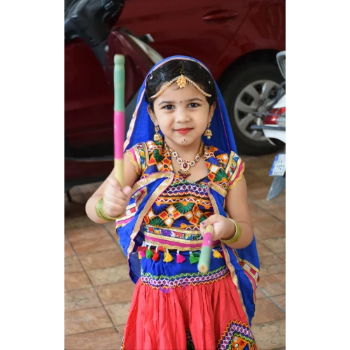 Radha Dress For Kids - Color: Multi