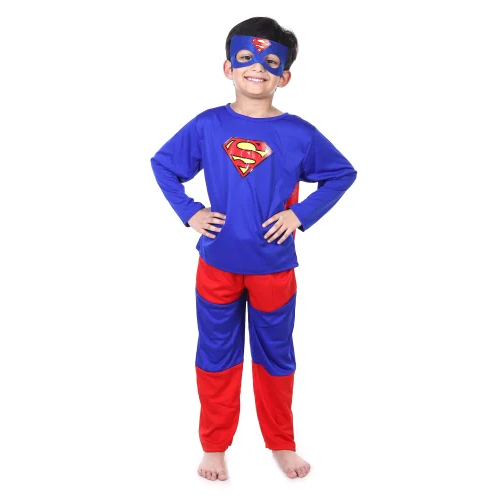 Kid Superman Costume - Color: Red And Blue