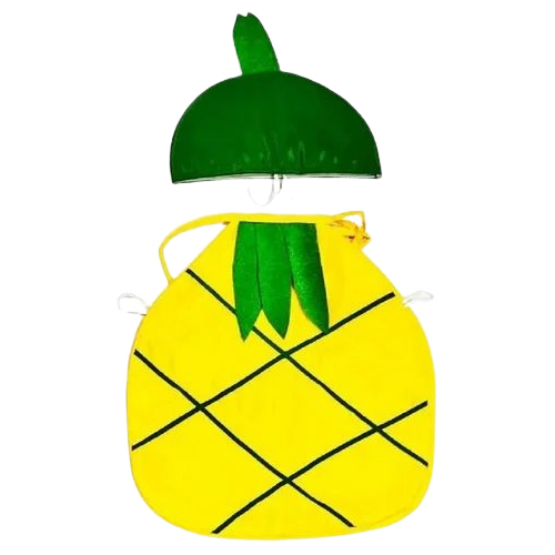 Kids Pineapple Cutout Costume - Color: Green And Yellow