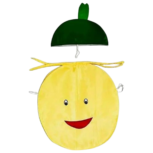 Kids Potato Cutout Costume - Color: Green And Yellow