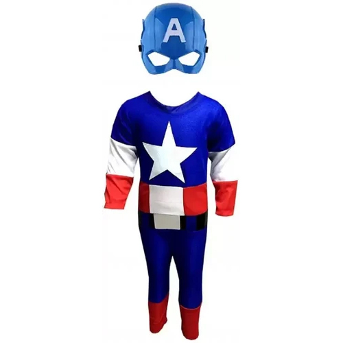 Kids Captain America Costume - Color: Blue