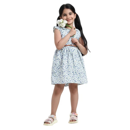 Kids Girl Printed Cotton Frock - Age Group: 5 To 6 Years