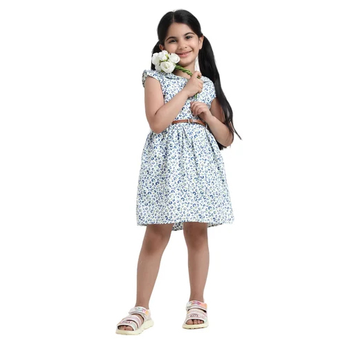 Kids Girl Printed Cotton Frock