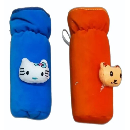 Baby Bottle Cover Set - Color: Blue And Red