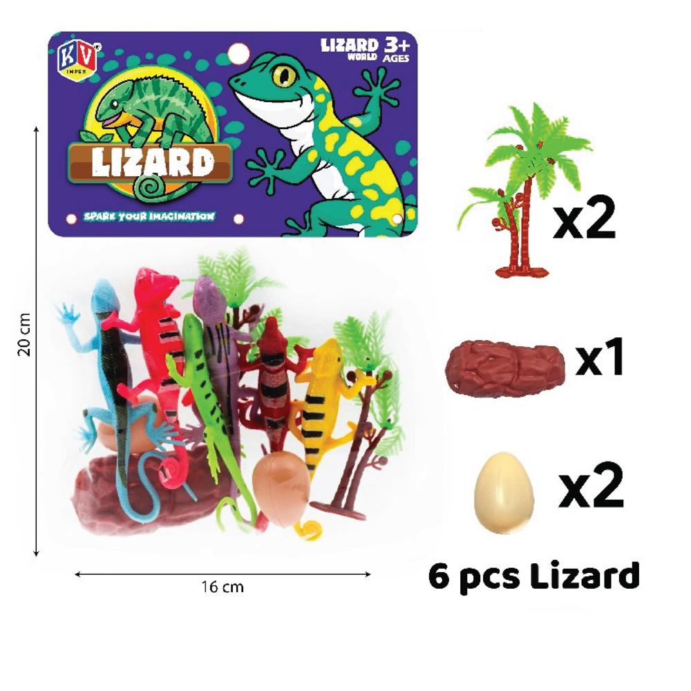 6 Pc Lizard (326)