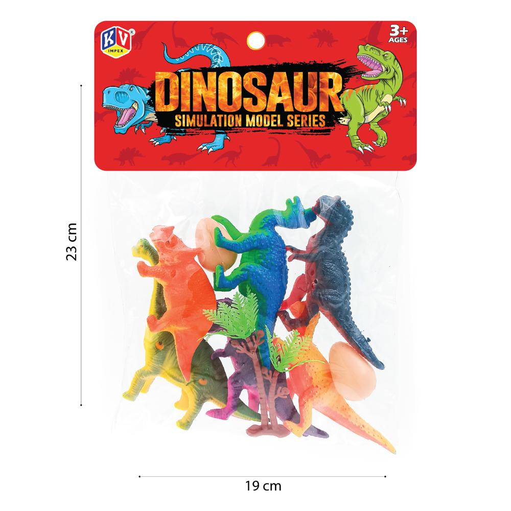 6 Pc Plastic Dino (361)