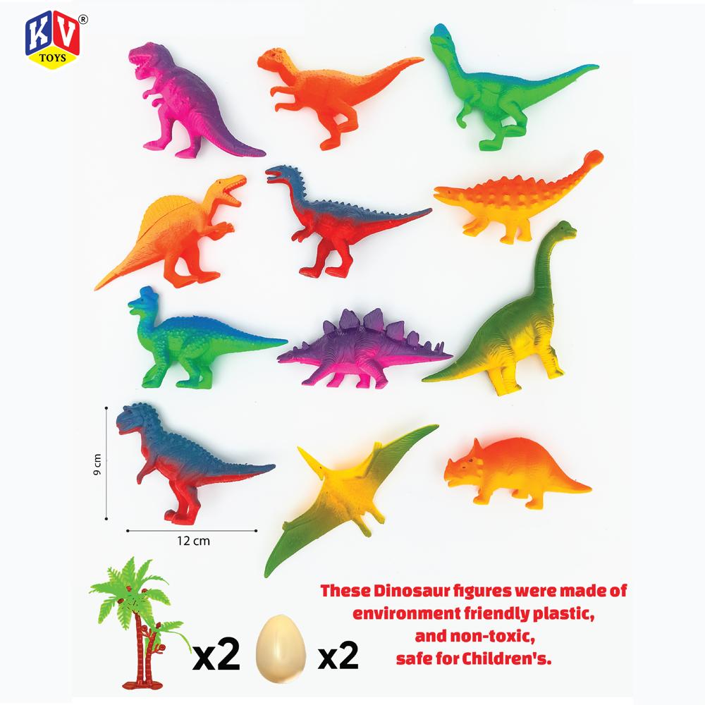 12 Pc Plastic Dino (322)