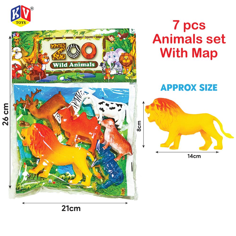 7 Pc Wild Animal Set (292D)