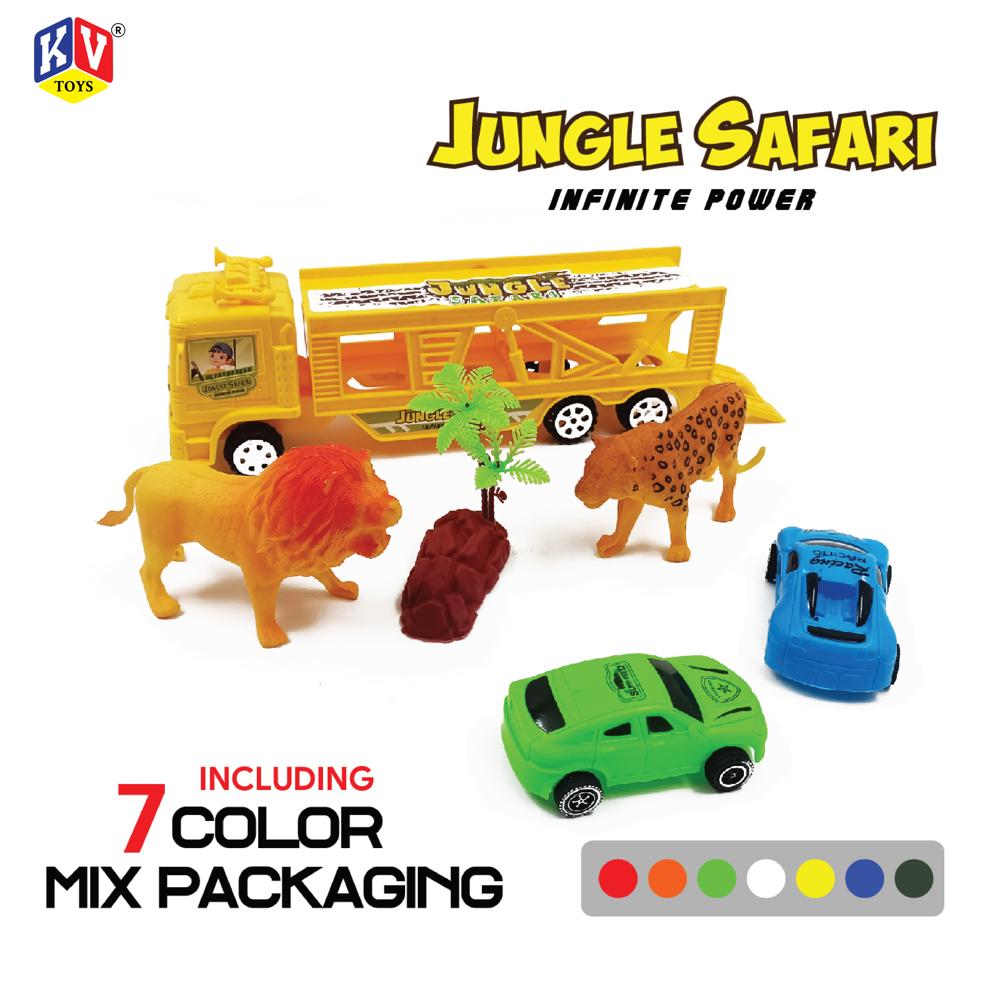 Jungle Safari Animal Truck Set - Available in 7 Colors (171)