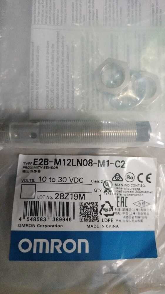 OMRON PROXIMITY SENSOR 10 TO 30VDC, E2B-M12LN08-M1-C2