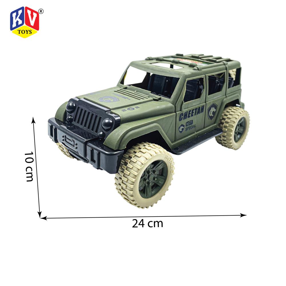 Cheetah Friction Powered Military Jeep - Available in 2 Colors (650)