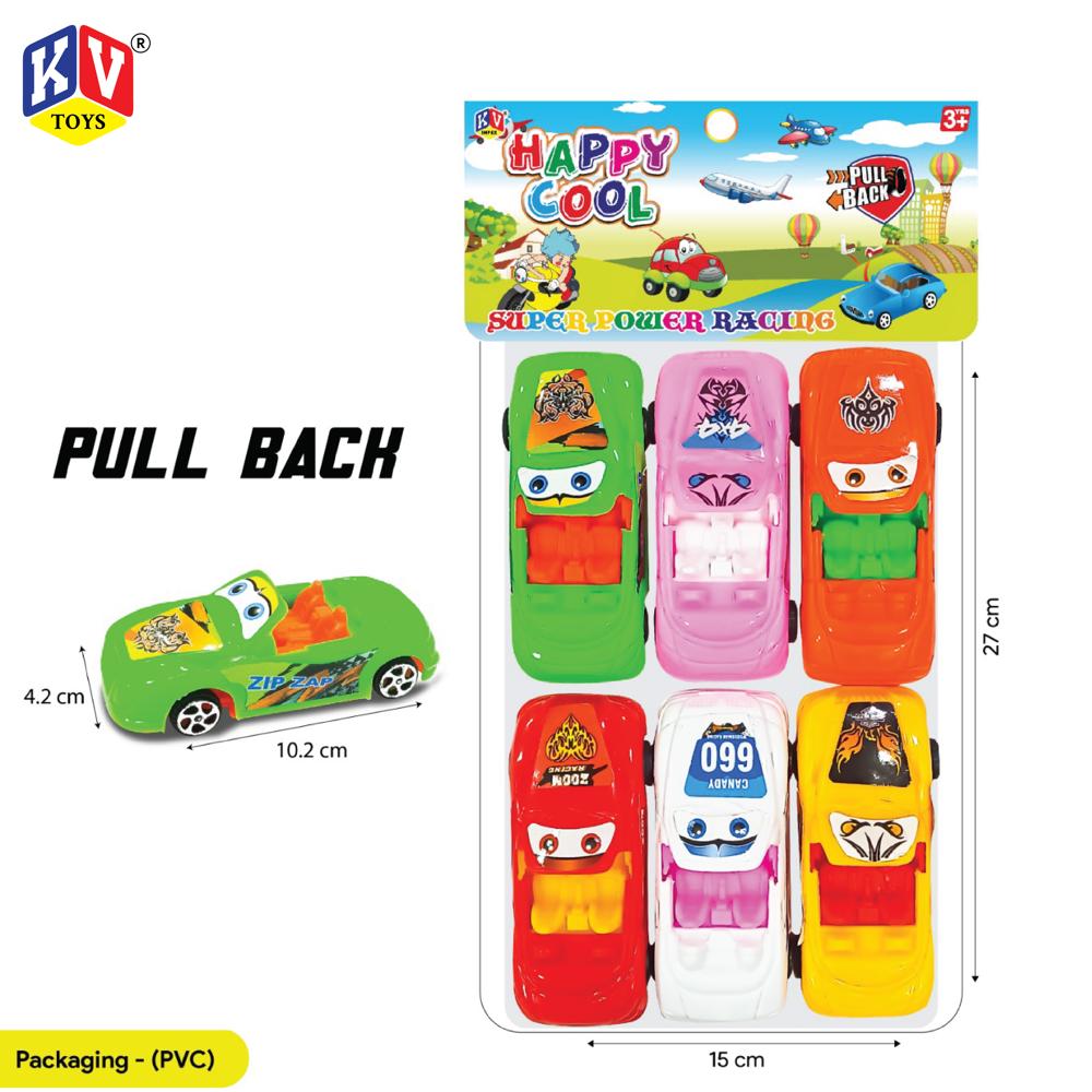 6 PCS pull back Car set (199-70)