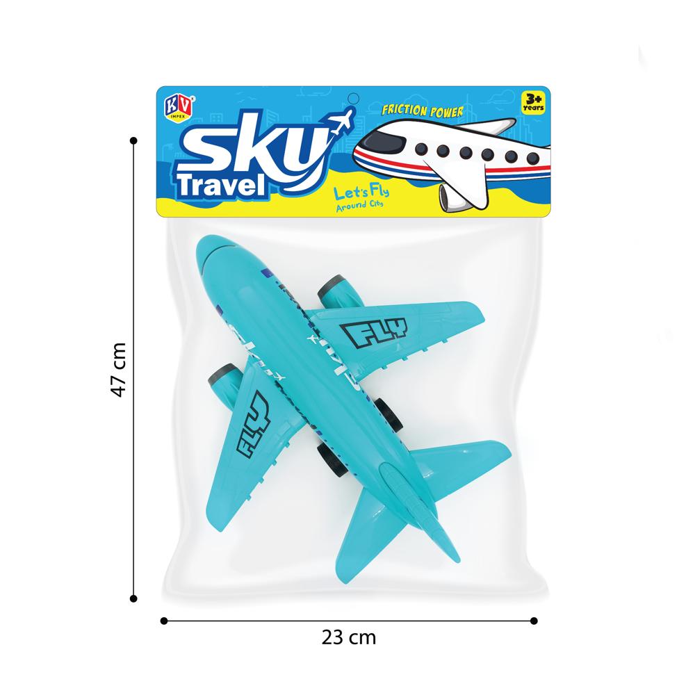Sky Friction Powered Plane - Available in 4 Colors (1802)