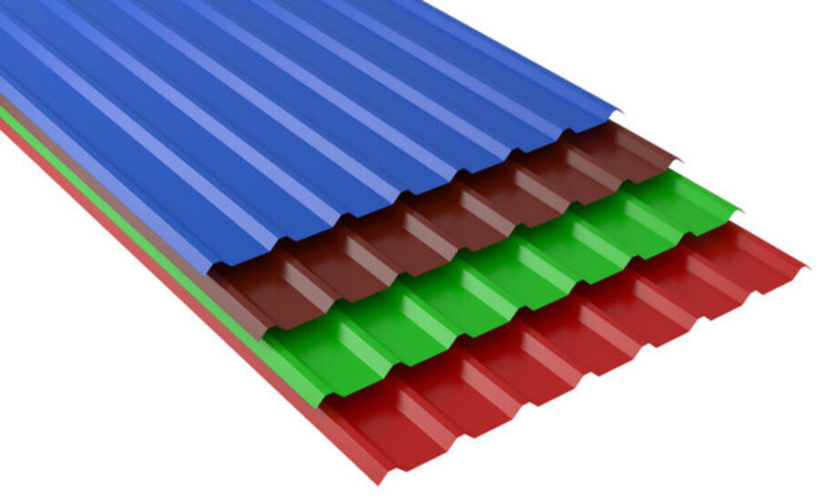 Precoated Corrugated Sheet - Stainless Steel, 8 Ft X 2 Ft, Polished Surface, Multicolor Finish | Versatile Roofing Solution For Commercial & Residential Applications
