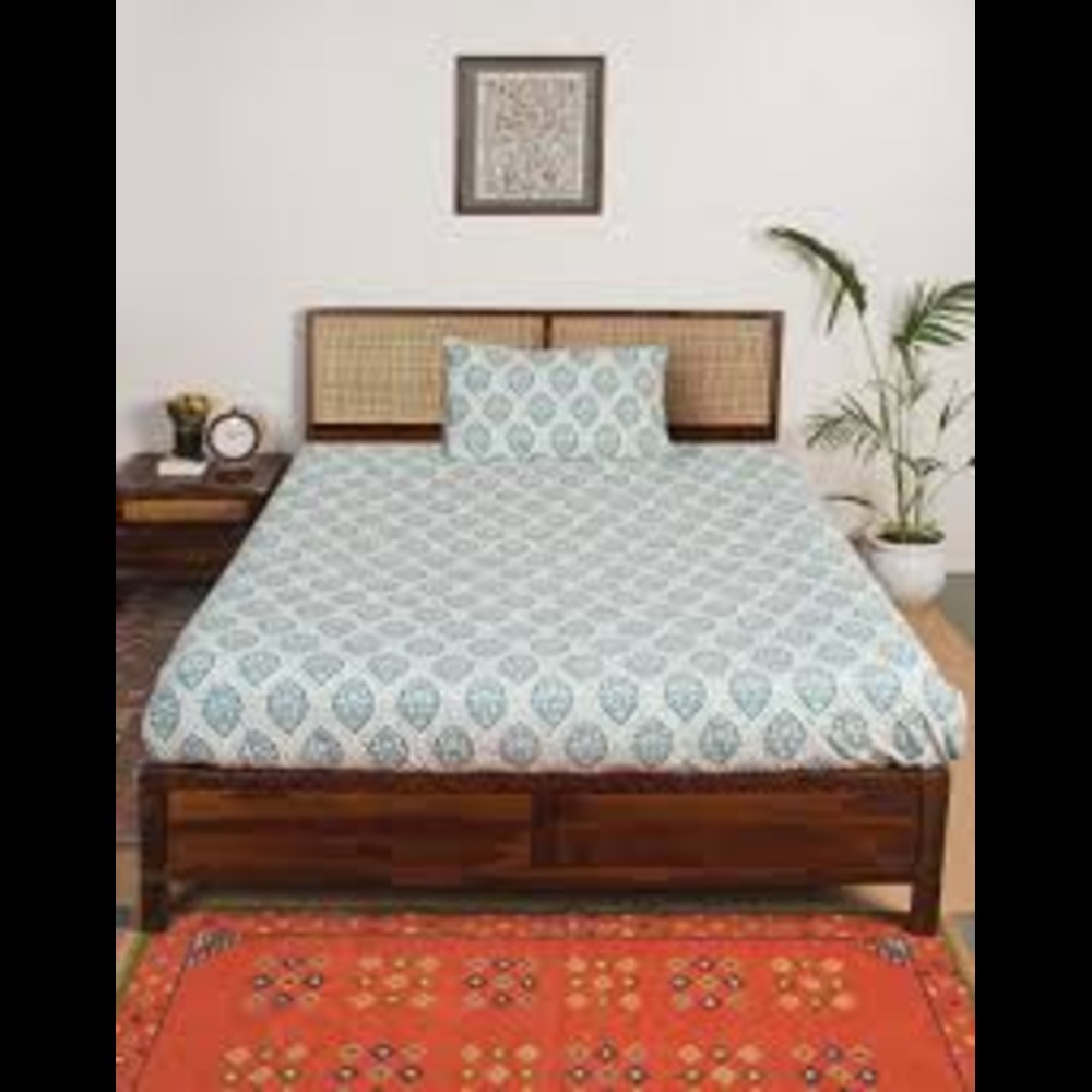 Cotton Single Bedsheet - Color: Assorted Print