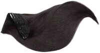 Real Human Hair Extensions 1 Pcs Instant Volume And Thickness Straight (24 Inch, Natural Black), 100 Gram