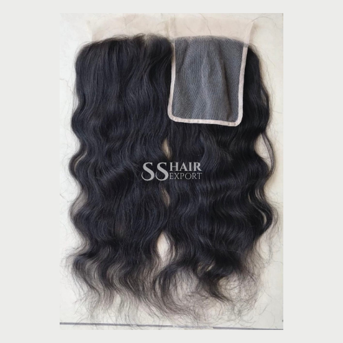 Black 6x6 Lace Closure sew in Free Part | HD Lace Indian Virgin Human Hair Vendor