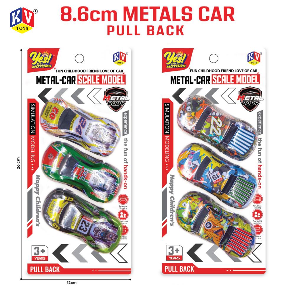 8.6 METAL CAR 3 PCS SET (1106)