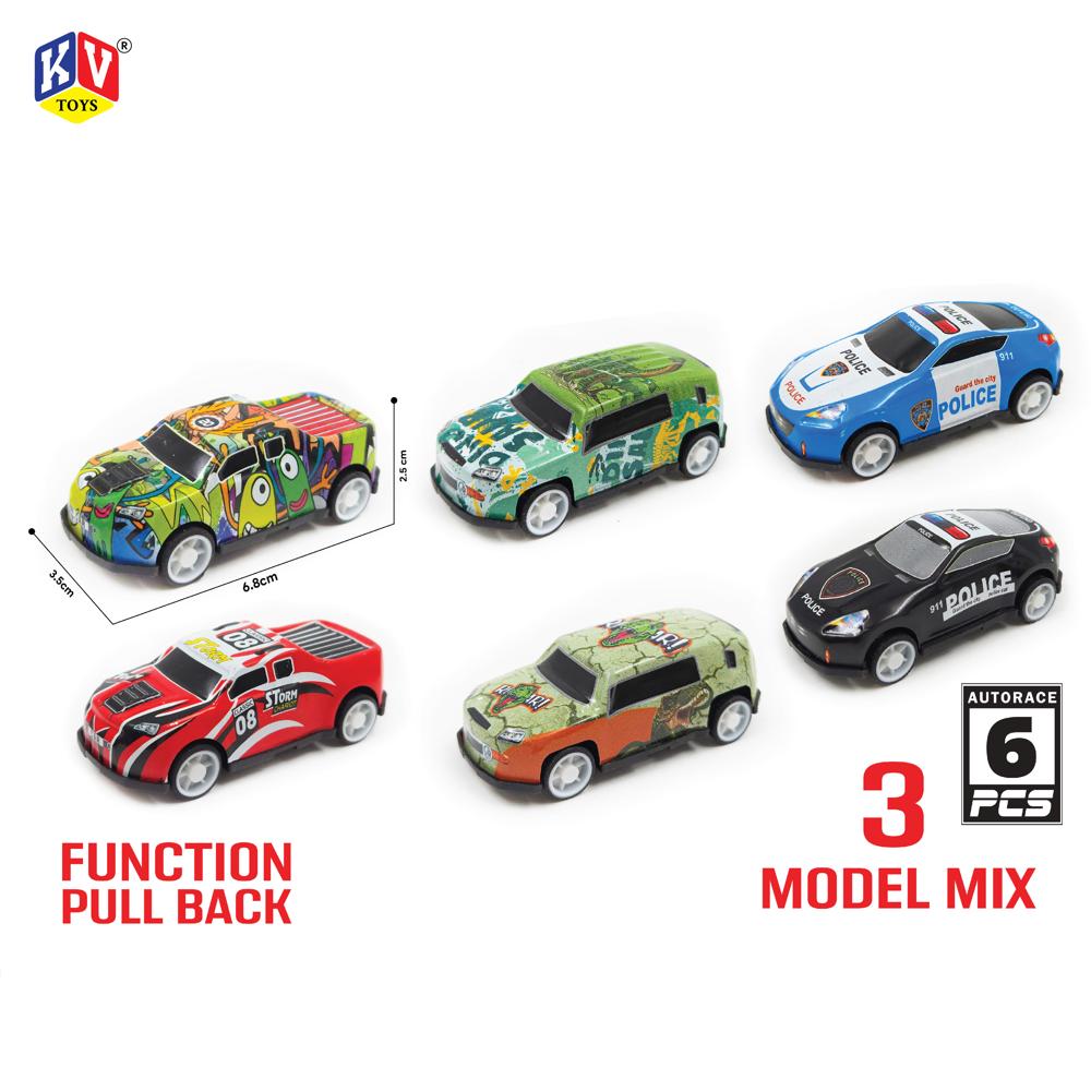 6.8 METAL CAR 6 PCS SET (1114)