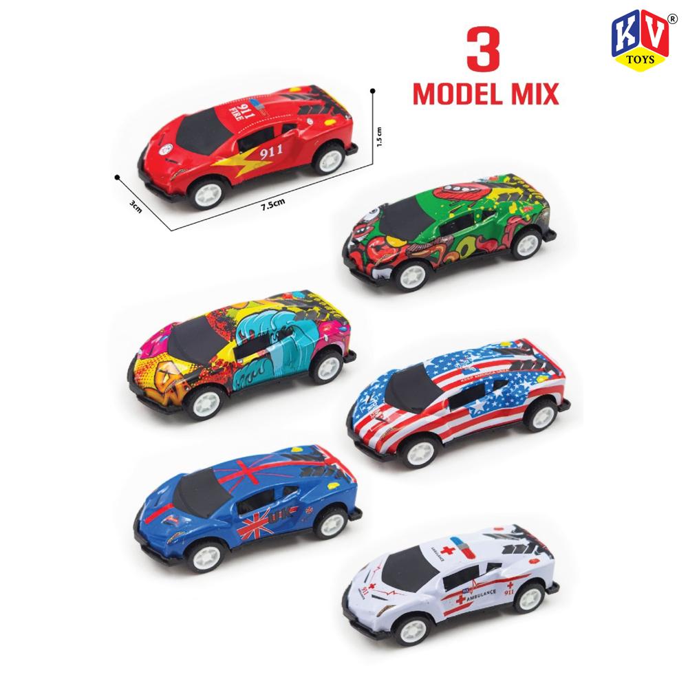 7.5 METAL CAR 10 PCS SET (1116)