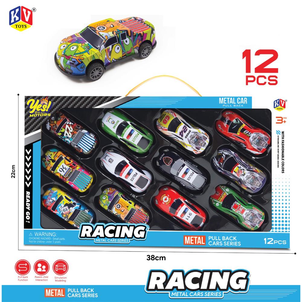 8.6 METAL CAR 12 PCS SET (1117)