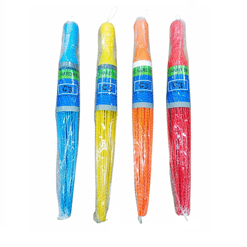 Plastic Hard Broom - Color: Different Available