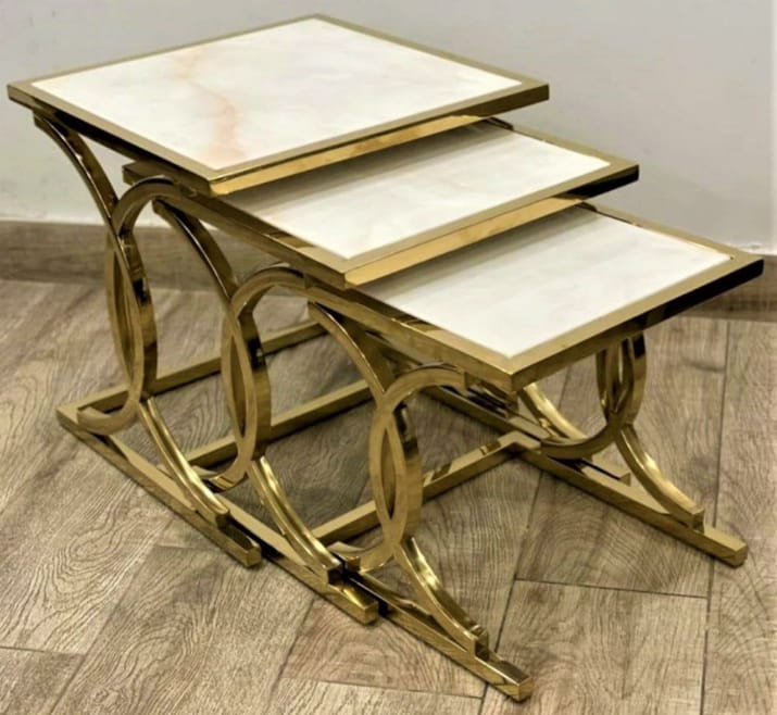 Metal Dinning Table With Marvel - Feature: Eco-friendly