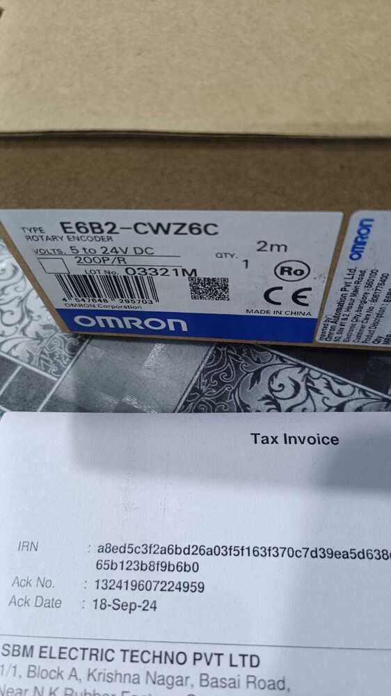 OMRON ROTARY ENCODER, E6B2-CWZ6C 360P/R