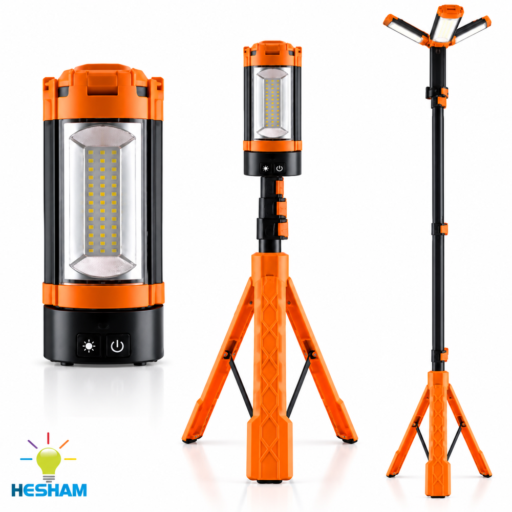 Portable 10000 lumens telescopic LED Camping Light Work Light