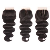 100% Natural Color Remy Hair HD LAce Closure Virgin Remy Hair Wavy Closure