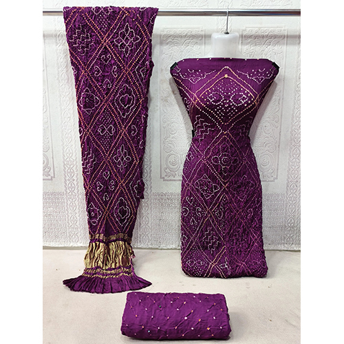 Badhani Dress Material - Color: Purple