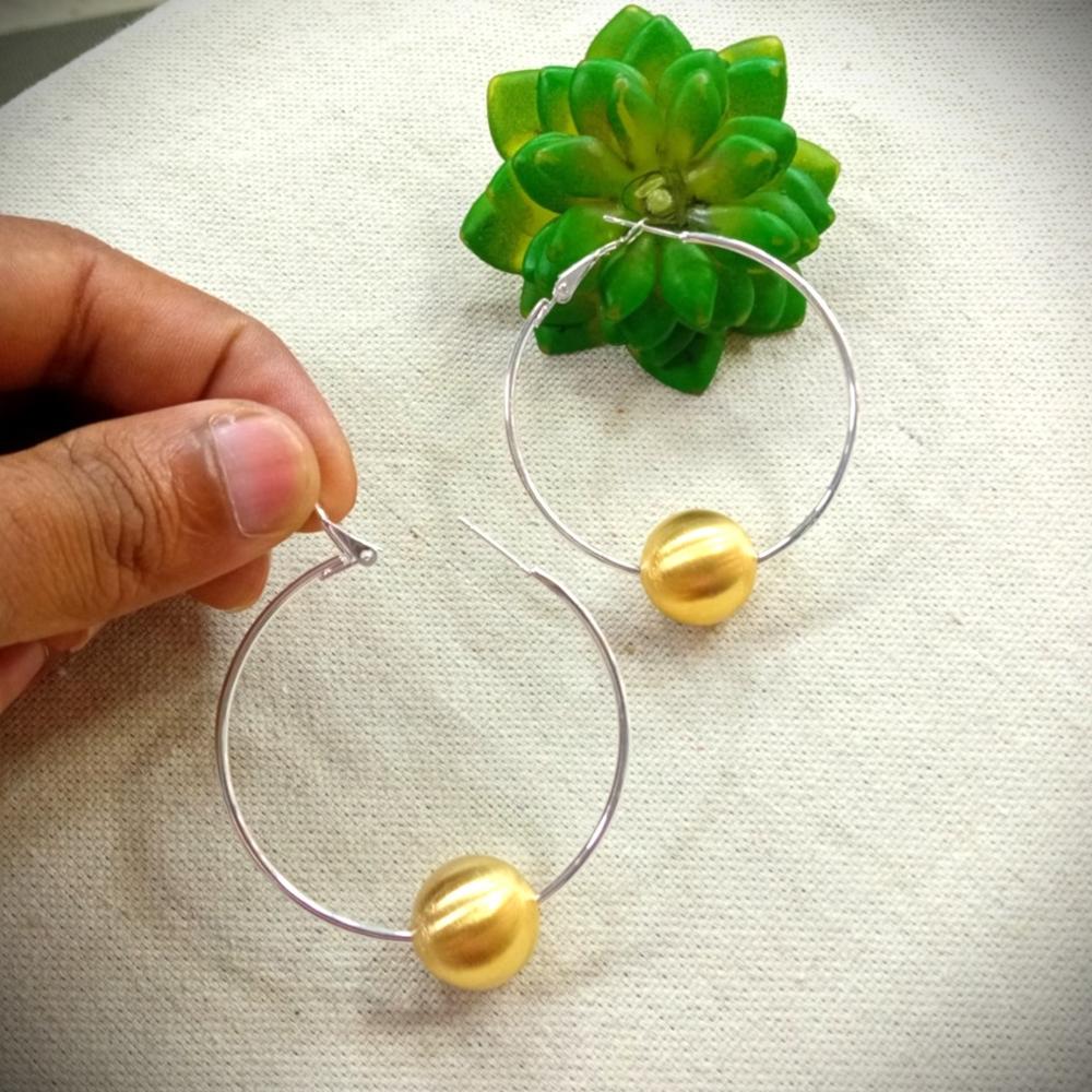 Designer Metal Glossy Costume Stainless Steel Earrings